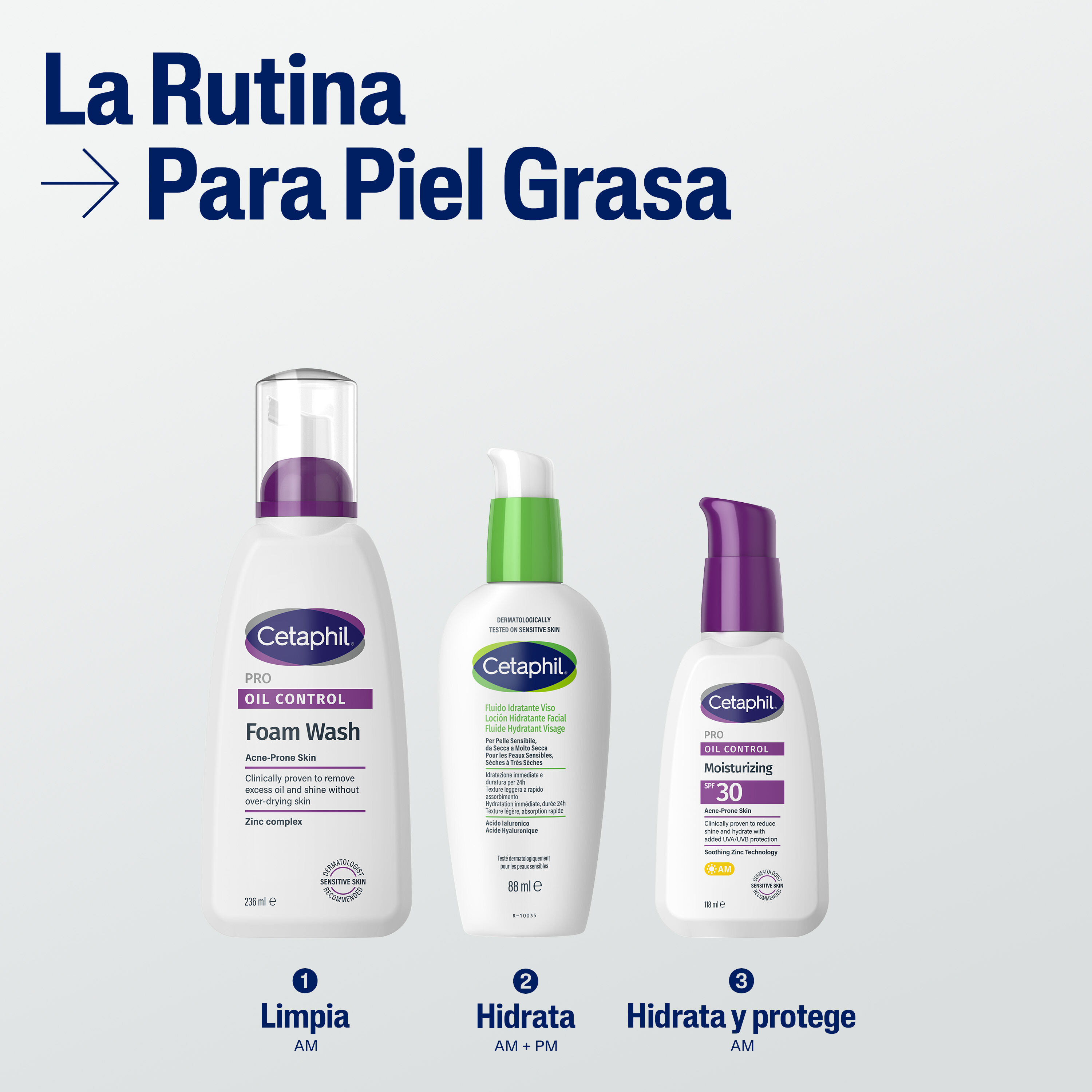 Cetaphil PRO Oil Control Espuma Limpiadora