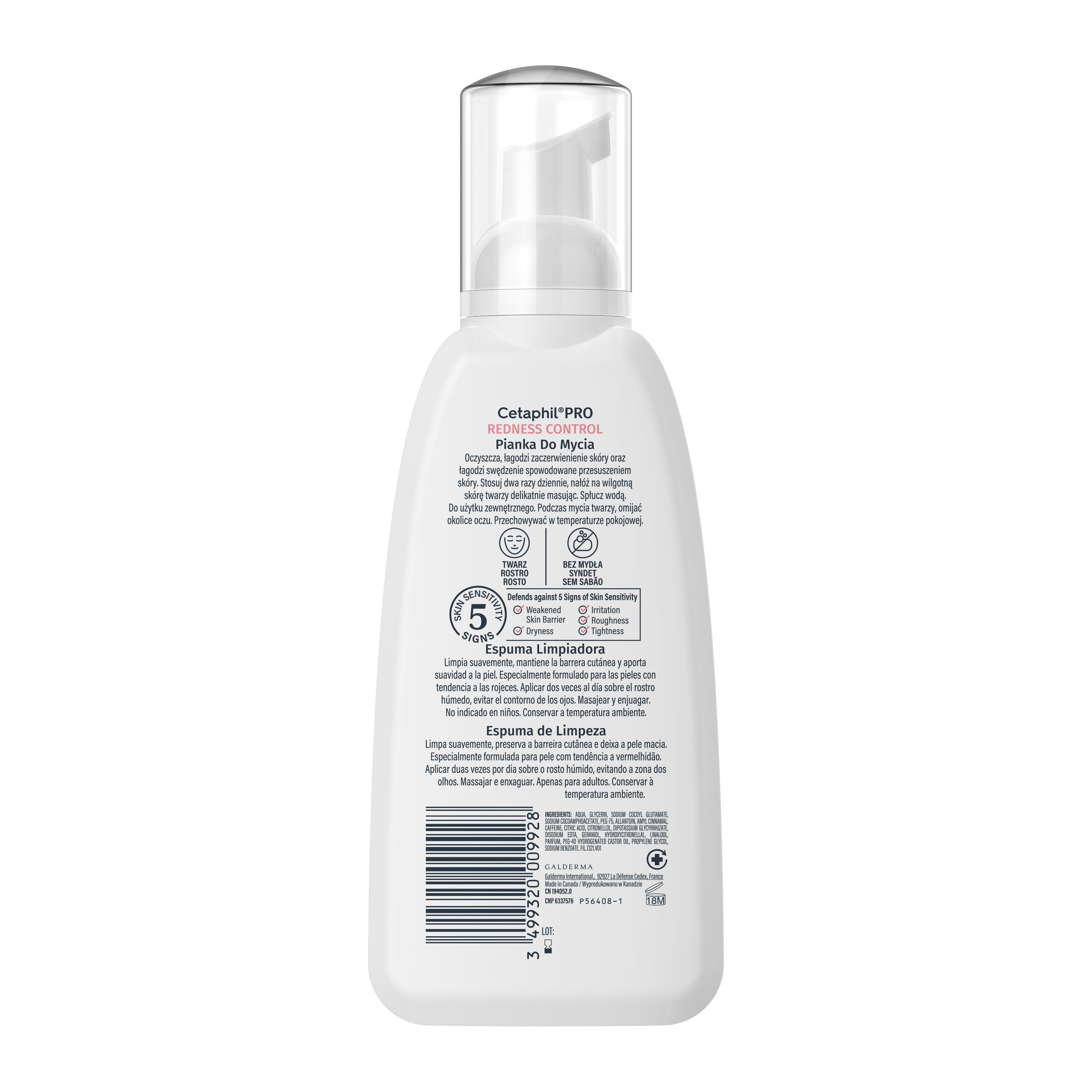 Cetaphil PRO Redness Control Espuma Limpiadora
