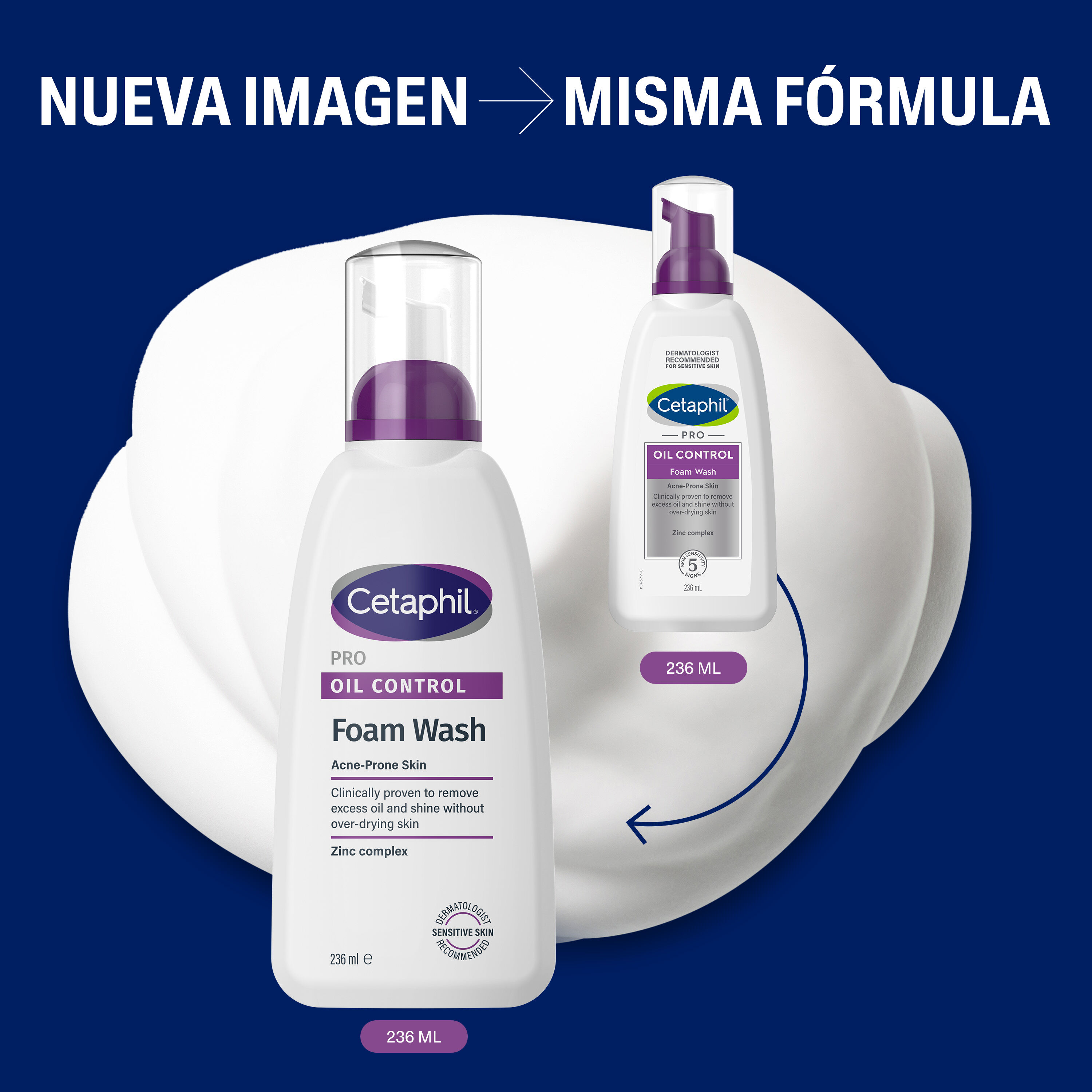 Cetaphil PRO Oil Control Espuma Limpiadora