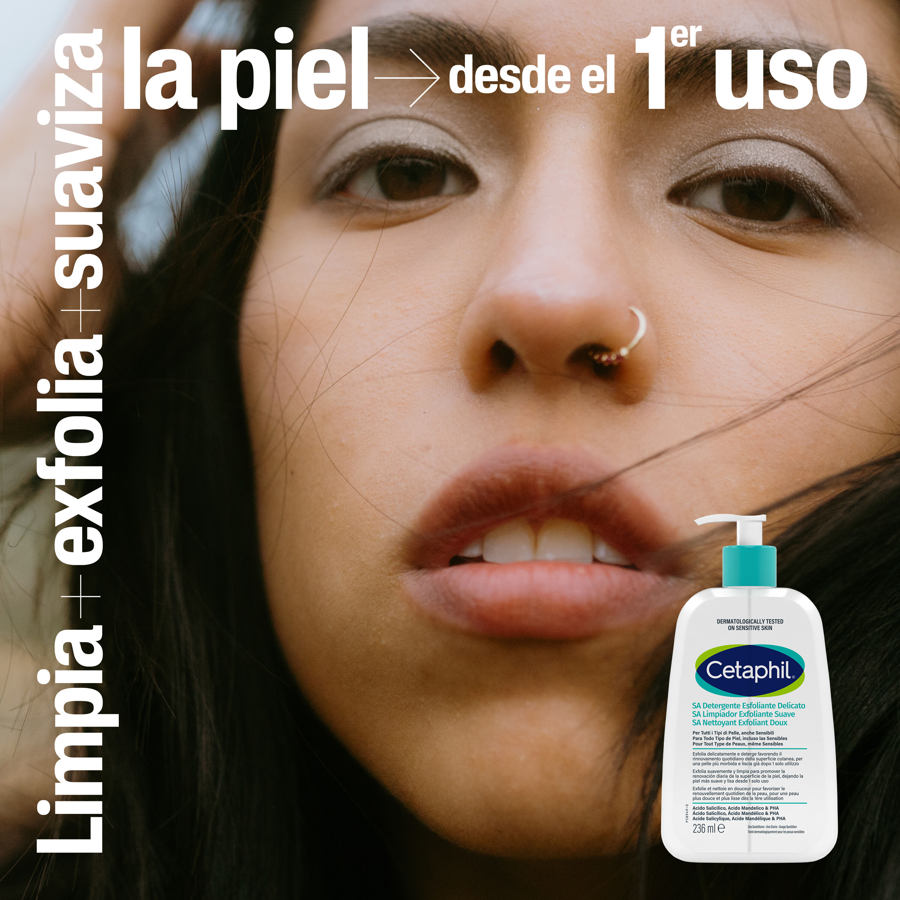 Cetaphil&reg; SA Limpiador Exfoliante Suave