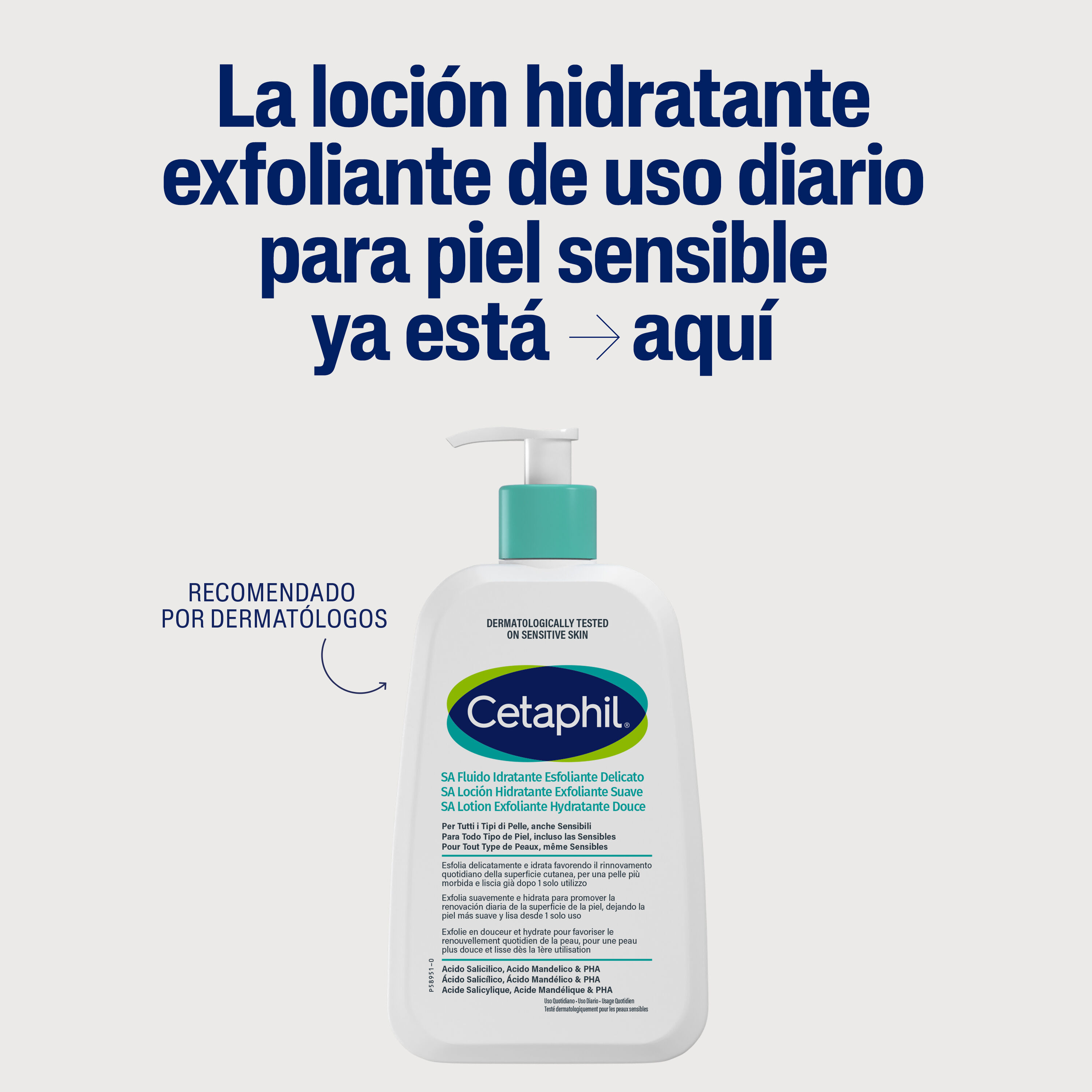 Cetaphil&reg; SA Loci&oacute;n Hidratante Exfoliante Suave