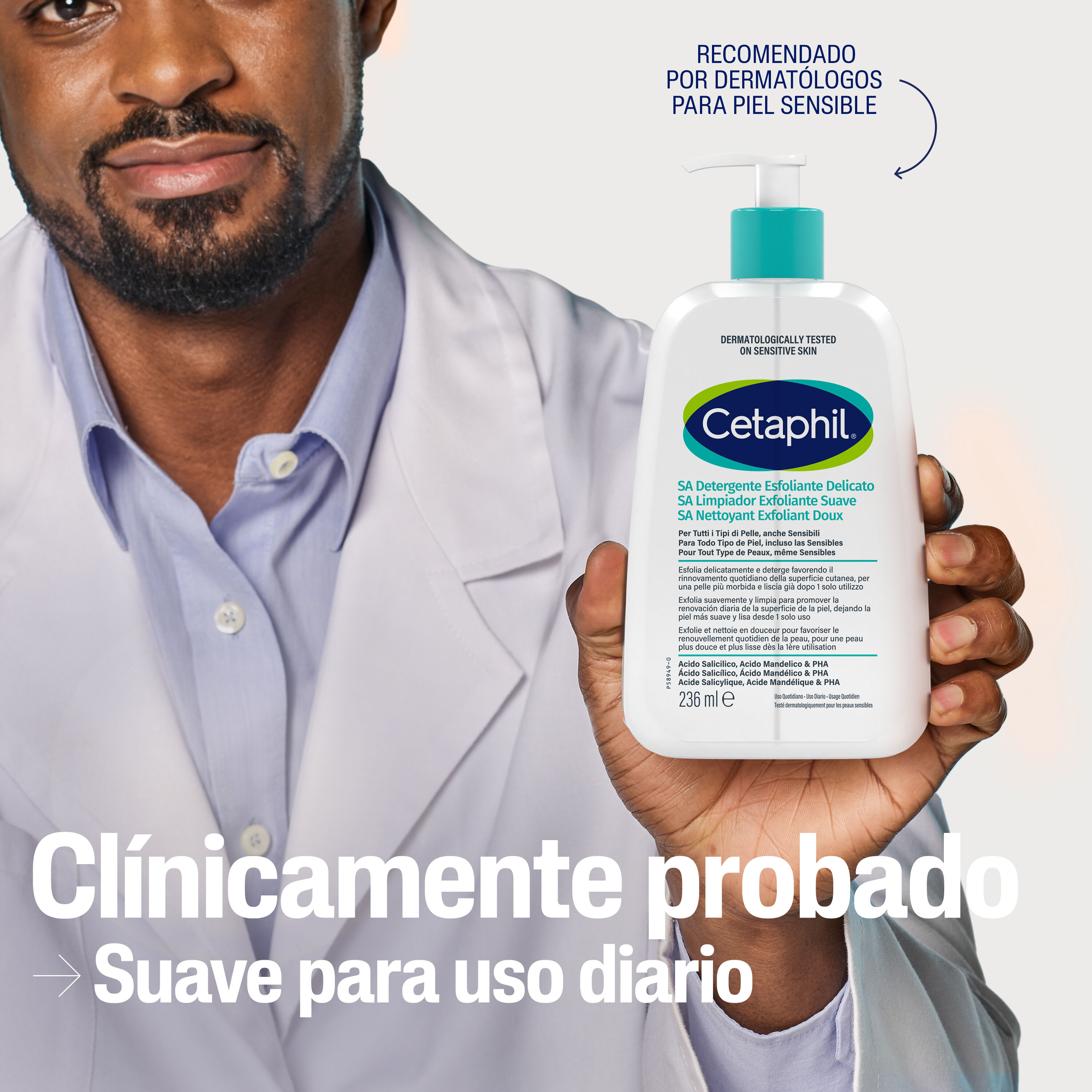 Cetaphil&reg; SA Limpiador Exfoliante Suave